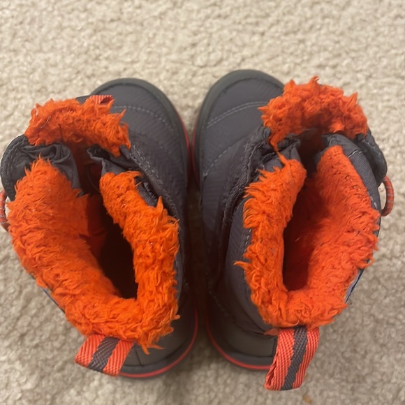 L.L. Bean Kids' Gray and Orange Snow Boots - Picture 4 of 4